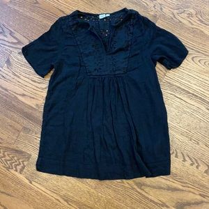GUC Gap Maternity Black Short Sleeve Top; Size S